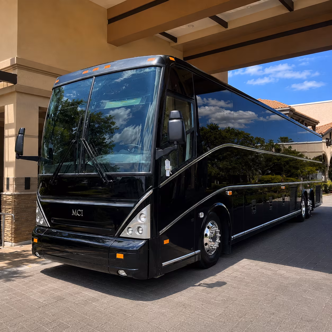 Cambridge Airport Shuttle & Transportation party bus interior