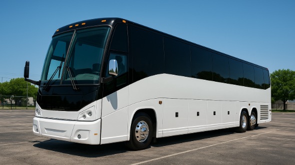 Exterior of Charter Bus Company Medford's 40 Passenger Party Bus in Medford