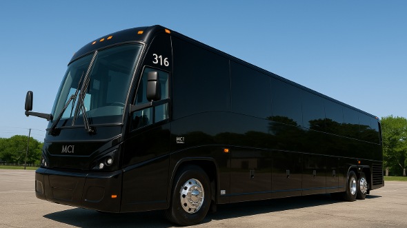 Exterior of Charter Bus Company Waltham's 40 Passenger Party Bus in Waltham