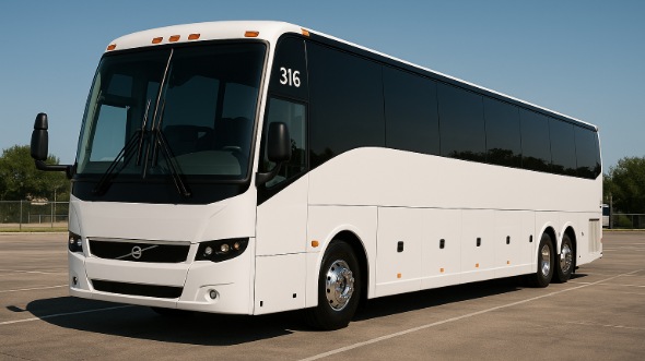 Exterior of Charter Bus Company Cambridge's 44 Passenger Charter Bus in Cambridge