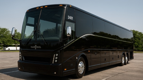 Exterior of Charter Bus Company Cambridge's 46 Passenger Charter Bus in Cambridge