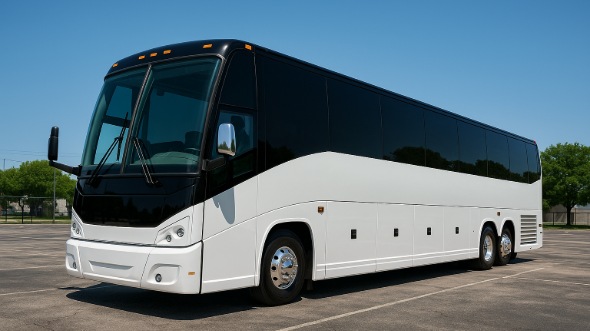 Exterior of Charter Bus Company Lynn's 50 Passenger Party Bus in Lynn