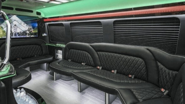 cambridge 14 passenger sprinter limousine interior